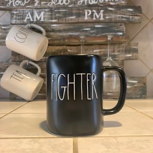 Rae Dunn BLACK FIGHTER MUG